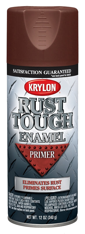 Krylon K09204007 Rust-Preventative Primer, Ruddy Brown, 12 oz