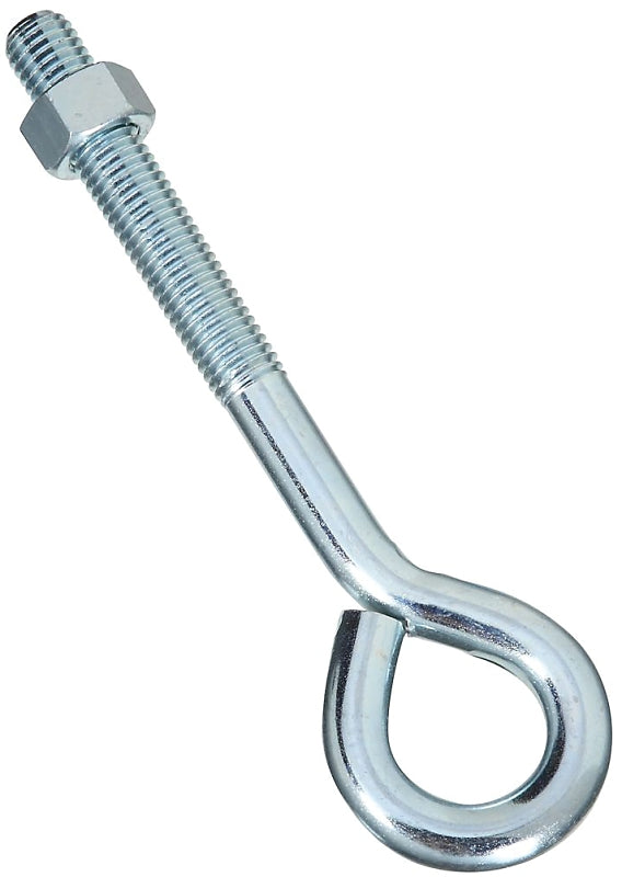 National Hardware N347-674 Eye Bolt, 5/8 in Thread, 3-3/4 in L Thread, 1-1/4 in ID Dia Eye, 560 lb Working Load, Steel