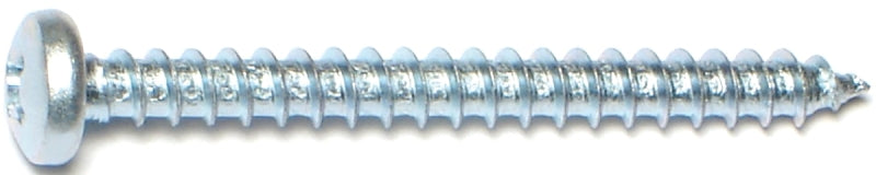 Midwest Fastener 03253 Screw, #10 Thread, Coarse Thread, Pan Head, Phillips Drive, Self-Tapping, Sharp Point, Steel