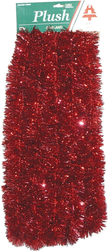 Holidaytrims 3433081 Cascade Christmas Garland, 15 ft L, Plush/PVC, Indoor
