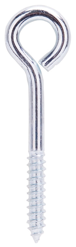 ProSource LR249 Lag Screw Eye, 7.8 mm Thread, Screw Thread, 1-1/2 in L Thread, 1-1/16 in Dia Eye, 209 lb Working Load