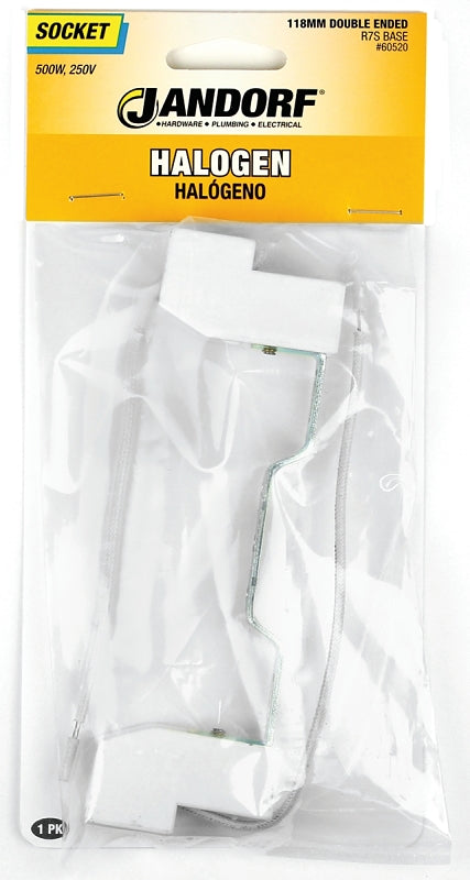 Jandorf 60520 Lamp Socket, 250 V, 500 W, Porcelain Housing Material