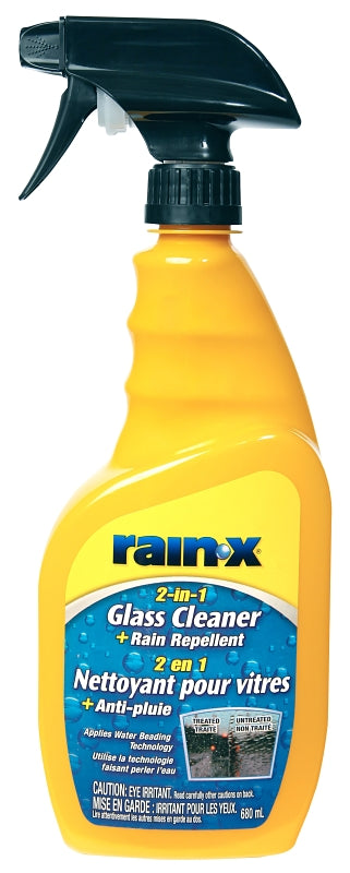 Rain-X 5076784 Glass Cleaner, 680 mL Bottle, Liquid, Slight Fruity, Clear