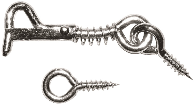 ProSource Gate Hook and Eye, 1/8 in Dia Wire, 2-1/2 in L, Steel