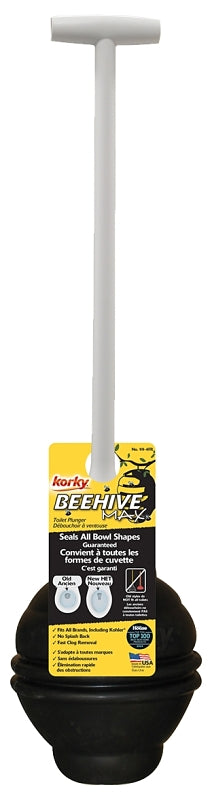 Korky 99-4FR Toilet Plunger, 6 in Cup, T Handle