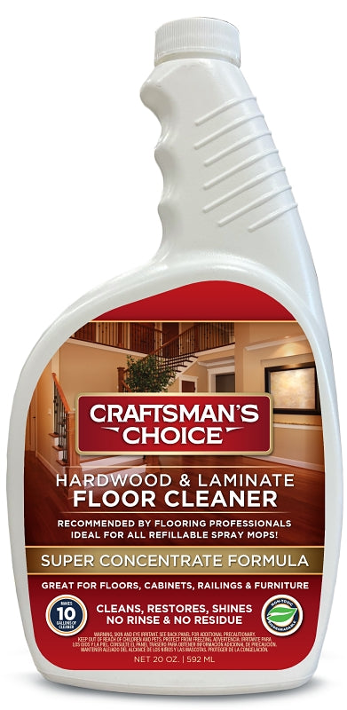 Craftsman's Choice 70020 Floor Cleaner, 20 oz Bottle, Liquid, Milky