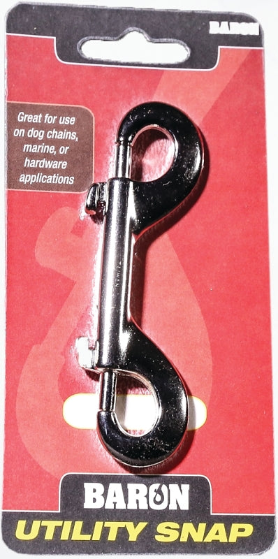 BARON C-162 Bolt Snap, 60 lb Working Load, Steel, Zinc