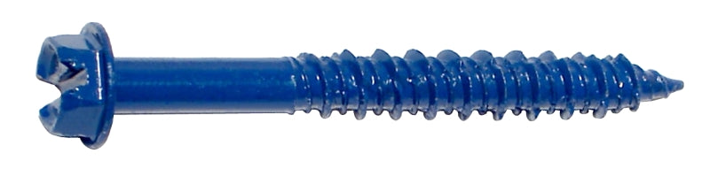 Midwest Fastener 09268 Masonry Screw, 1/4 in Dia, 2-1/4 in L, Steel