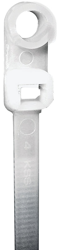 Tradeselect CTH87P10 Mounting Head Tie, 2.05 in Max Bundle Dia, Nylon, Natural