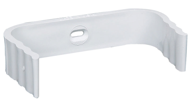 Euramax M0634 Series M0634-30 Downspout Band, Vinyl, White, Wall Mounting