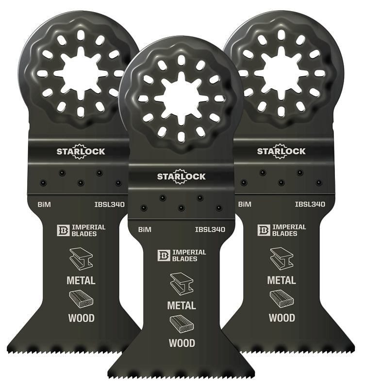 Imperial Blades Starlock IBSL340-3 Standard Blade, 18 TPI, Bi-Metal