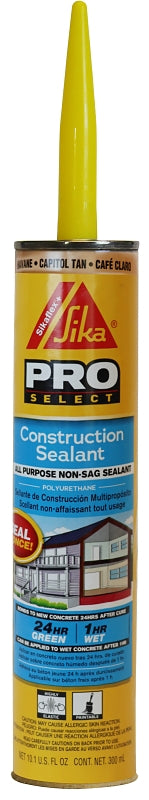 Sikaflex 515311 Construction Sealant, Capitol Tan, 10.1 oz Cartridge