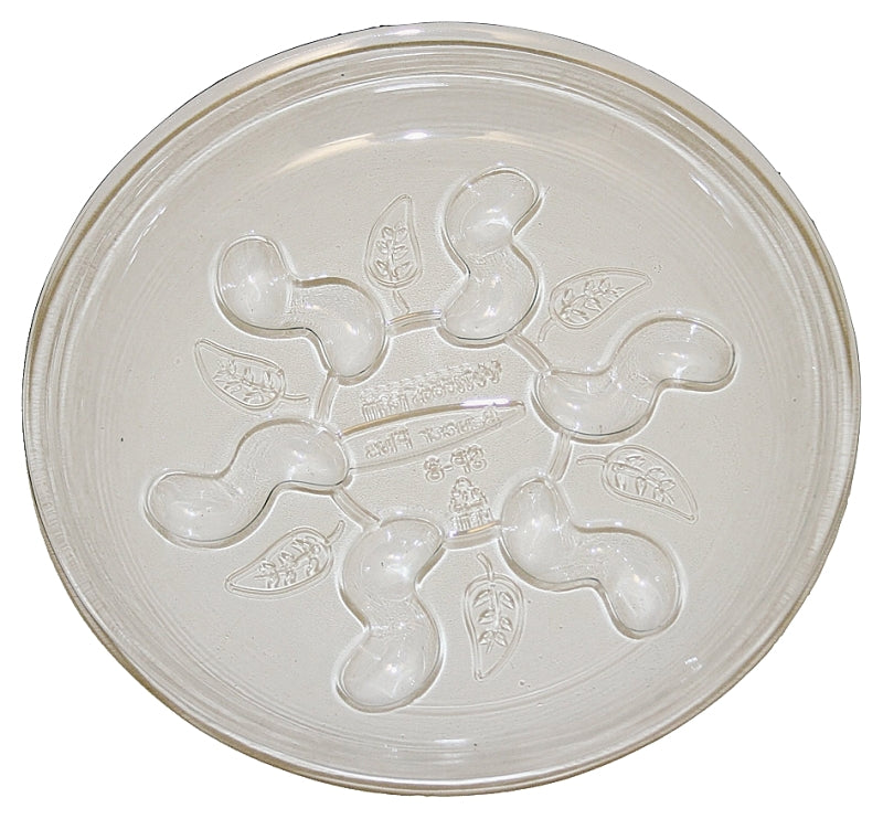 Gardener's Blue Ribbon Saucer Plus SP10 Plant Saucer, 10 in Dia, Plastic, Clear