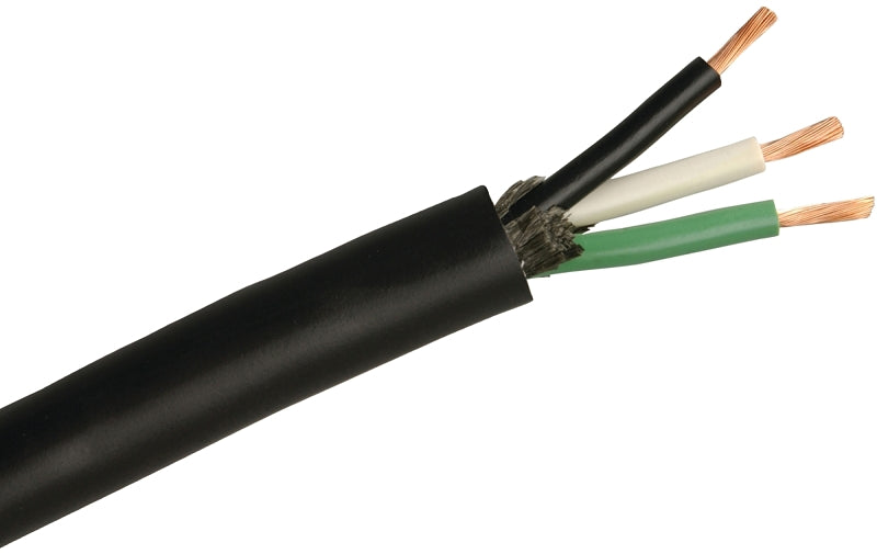 CCI 55044801 Electrical Cable, 10 AWG Wire, 3 -Conductor, Copper Conductor, TPE Insulation, TPE Sheath, 300 V