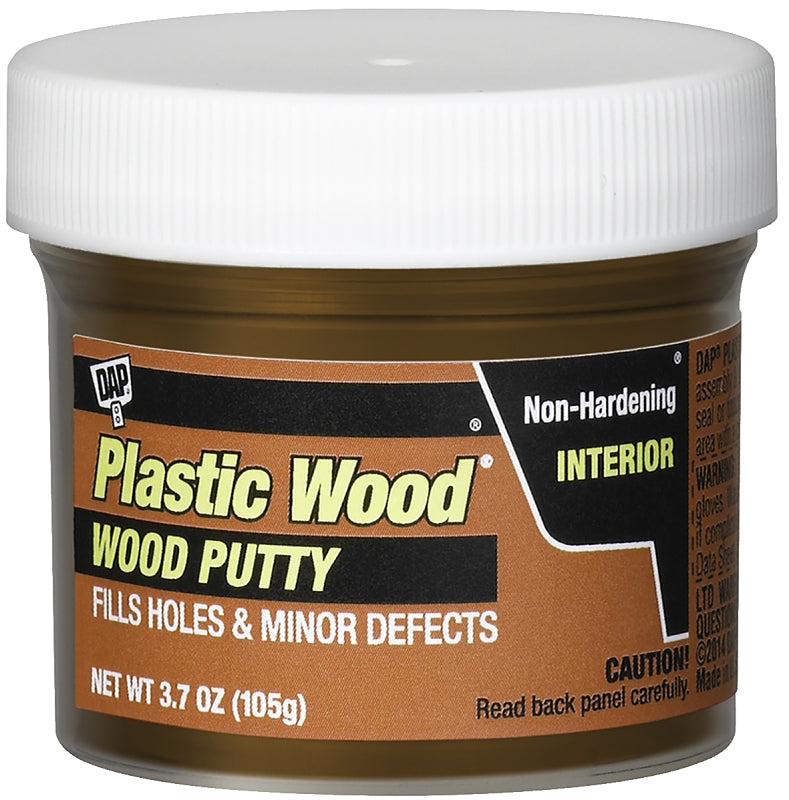 Plastic Wood 7079821268 Wood Putty, Solid, Mild, Pleasant, Red Mahogany, 3.7 oz Tub