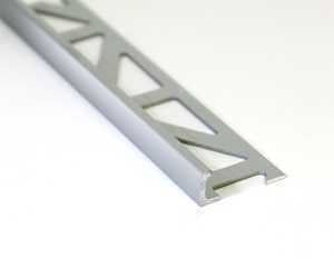 Emser Tile Signature Series ZBL300-410-08025-1 Edge Protector Trim, Aluminum, Satin Silver