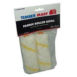 NOUR Z 4UY05-2TBM Paint Roller Refill, 5 mm Thick Nap, 100 mm L, Fabric Cover, Yellow