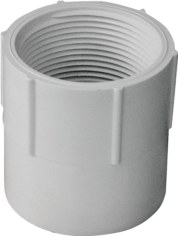 Xirtec 140 435563 Pipe Adapter, 1-1/2 in, Socket x FPT, PVC, SCH 40 Schedule