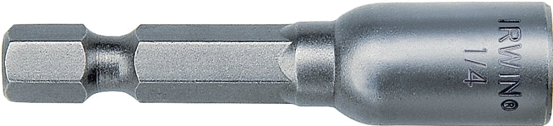 Irwin 3547321C Nutsetter, 5/16 in Drive, Lobular Drive, 1-7/8 in L, 1/4 in L Shank, Hex Shank