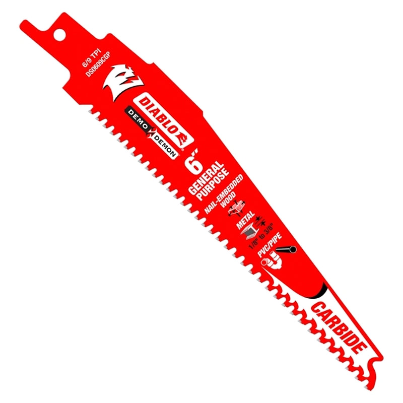 BLADE RECIP CARB TP 6/9TPI 6IN