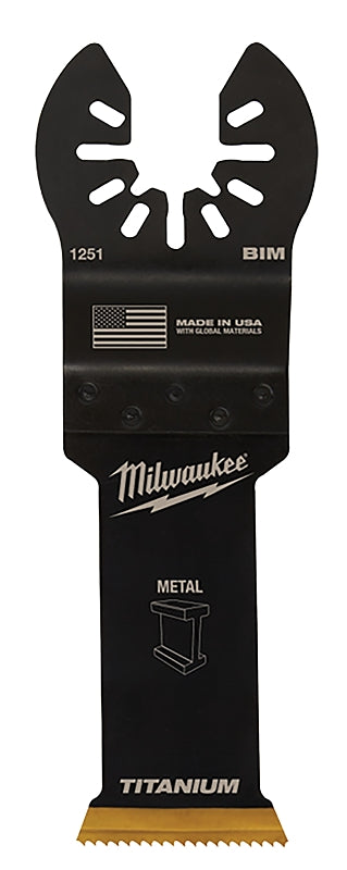 Milwaukee 49-25-1253 Blade, 1-1/8 in, 1-5/8 in D Cutting, HSS/Titanium