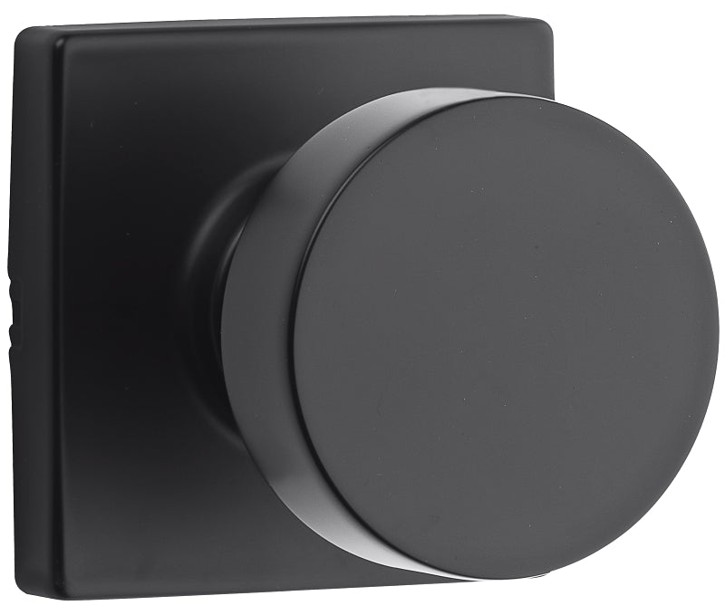 Weiser GA101 CBK514 SQT Passage Door Knob, Zinc, Iron Black