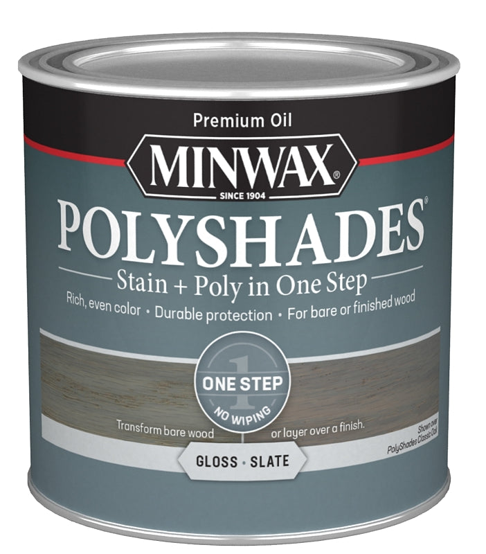STAIN WOOD GLOSS SLATE 1/2PT