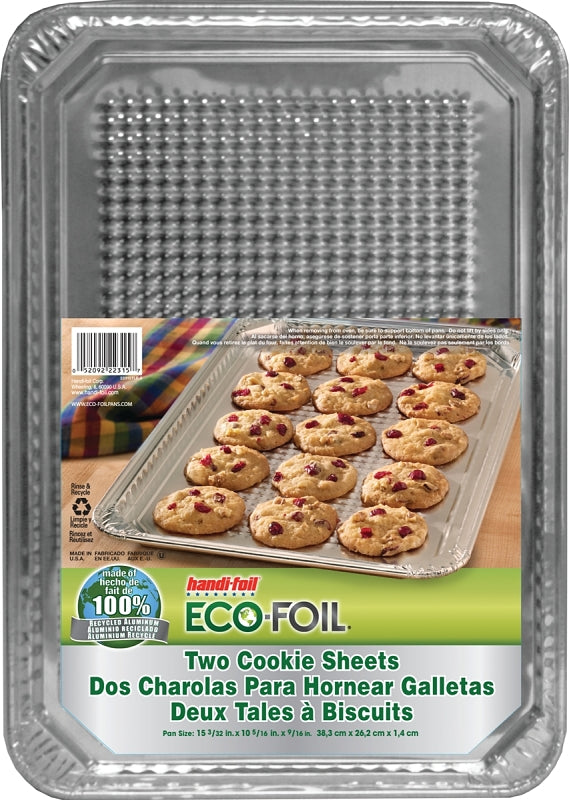 Handi-Foil 22315TL-15 Cookie Sheet, 16-1/2 in L, 11-1/2 in W, Aluminum