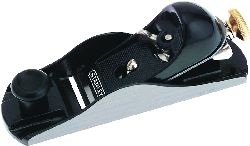 Stanley 12-220 Adjustable Block Plane, 1-5/8 in W Blade, Iron Body, Gray