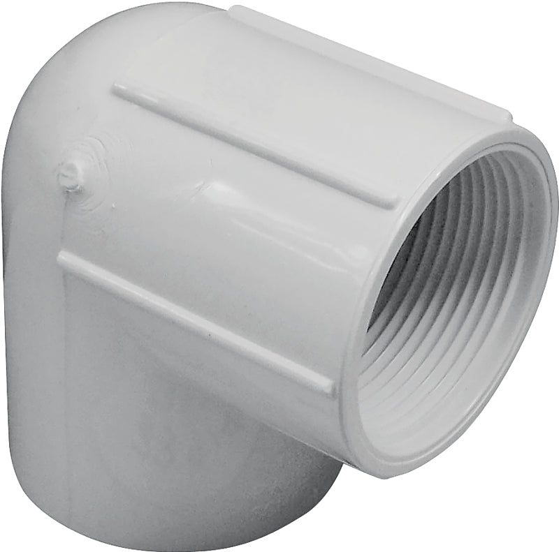 Xirtec 140 435509 Pipe Elbow, 1-1/4 in, Socket x FPT, 90 deg Angle, PVC, White, SCH 40 Schedule, 150 psi Pressure