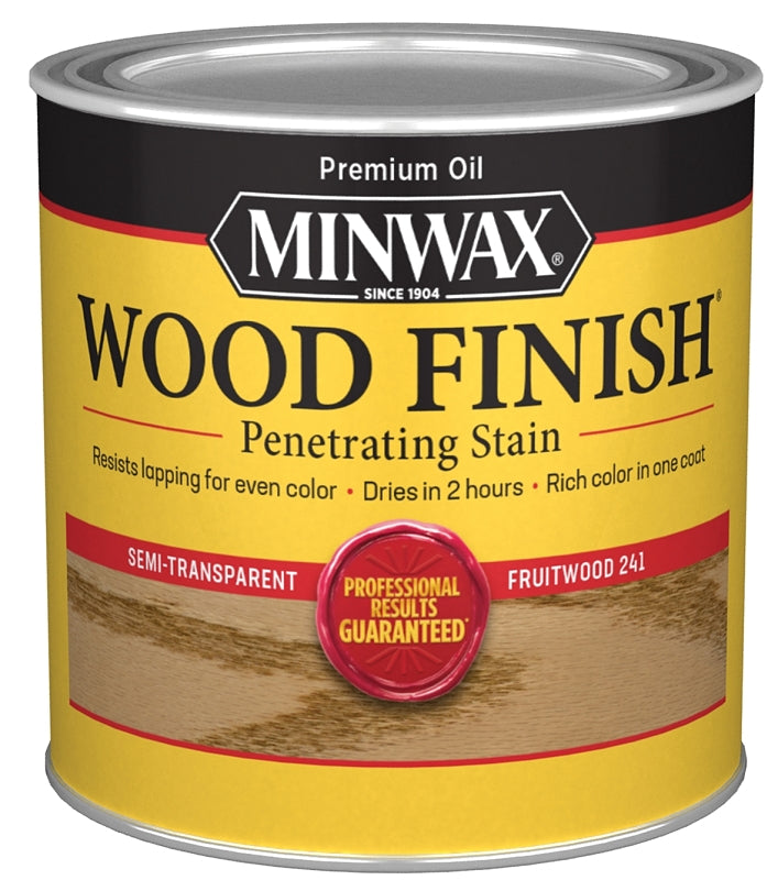 Minwax Wood Finish 224104444 Wood Stain, Fruitwood, Liquid, 0.5 pt, Can