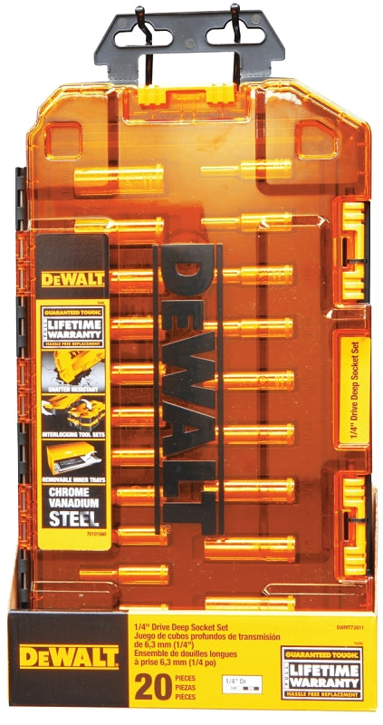 DWMT73811 SOCKET SET DP 1/4DR