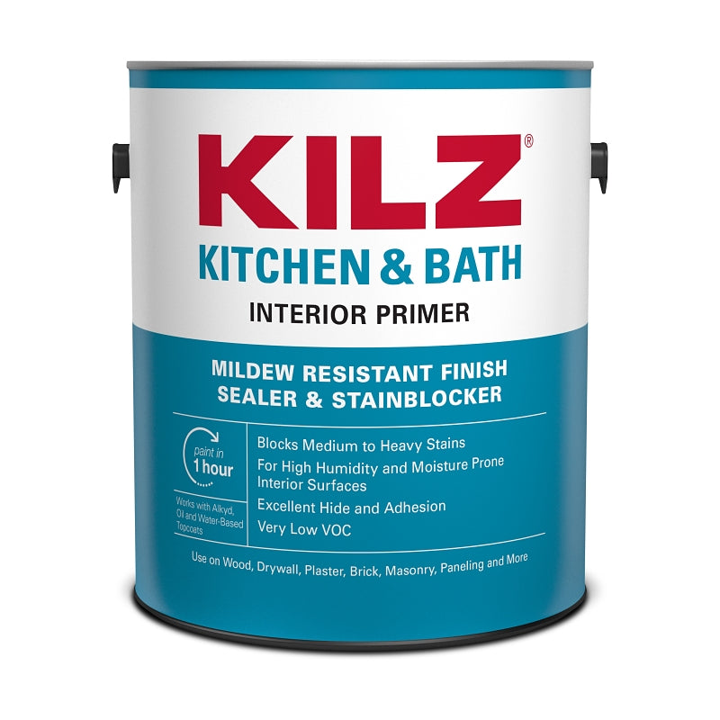 Kilz L204511 Primer, White, 1 gal, Can