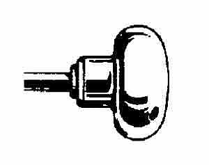 A403P OR 197-03-51 KNOBS BRASS