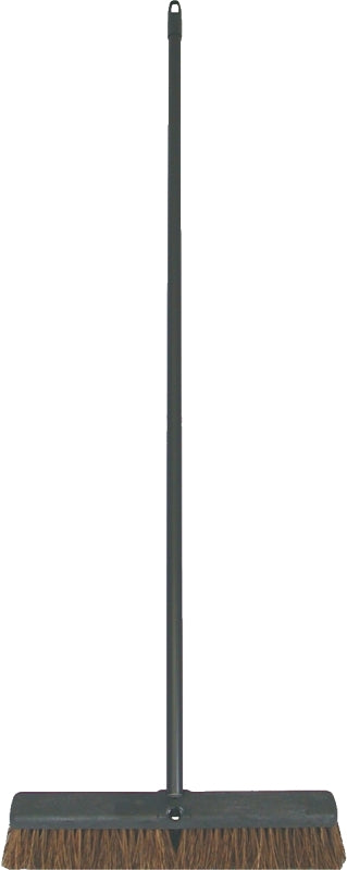 Birdwell 4018-4 Contractor Push Broom, 3 in L Trim, Palmyra Fiber Bristle