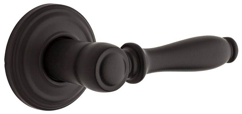 Weiser 9GLA1010-060 Passage Door Lockset, Lever Handle, Matte Black, 2-3/8 to 2-3/4 in Backset, 2-1/4 in Strike