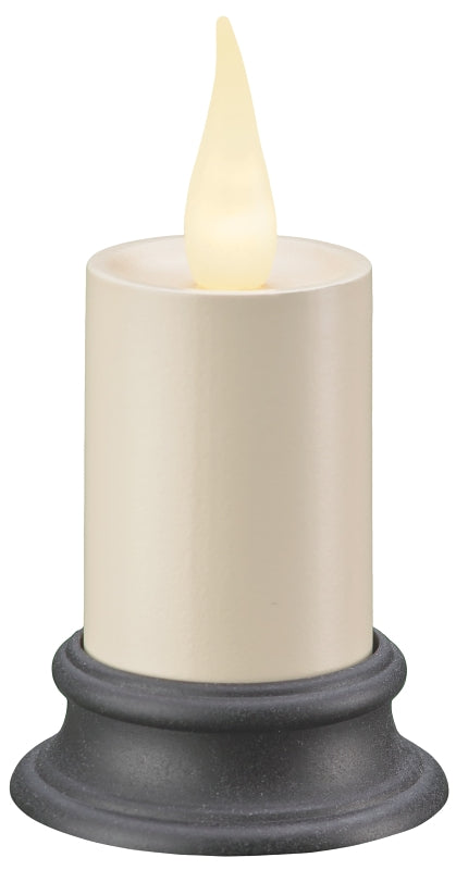 Xodus Innovations FPC1610A Votive Candle, 3.88 in H Candle, Aged Bronze/Ivory Candle, AA Alkaline Battery, LED Bulb