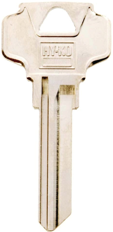 Hy-Ko 11010DE8 Key Blank, Brass, Nickel, For: Dexter Cabinet, House Locks and Padlocks