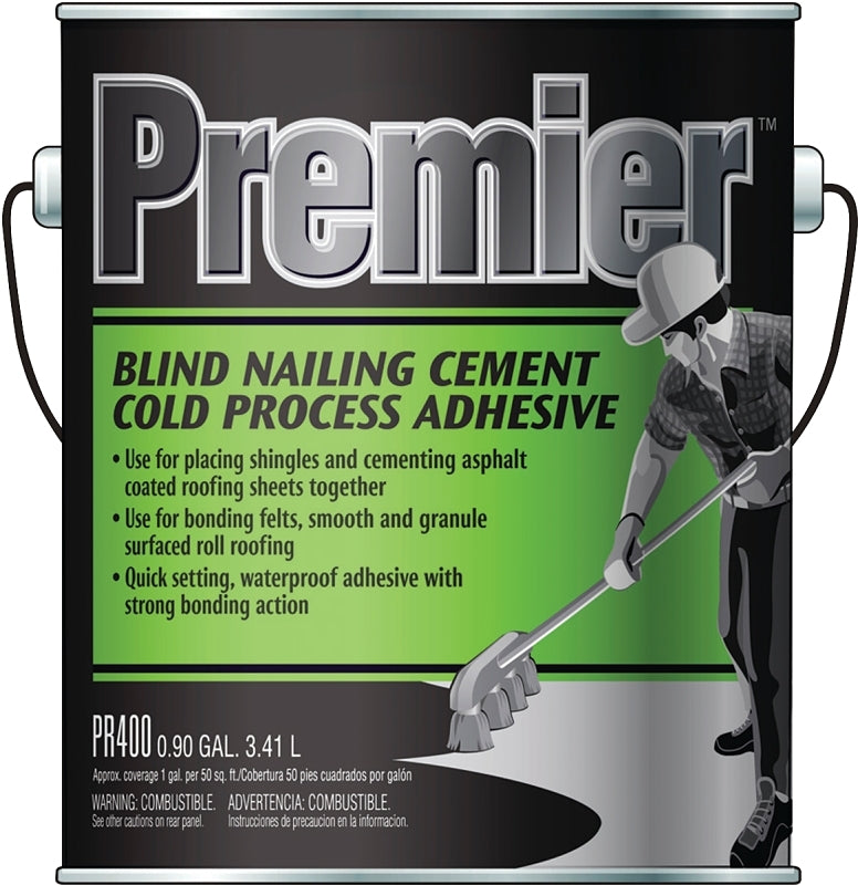 Henry PR400042 Adhesive Cement, Black, Liquid, Paste, 1 gal
