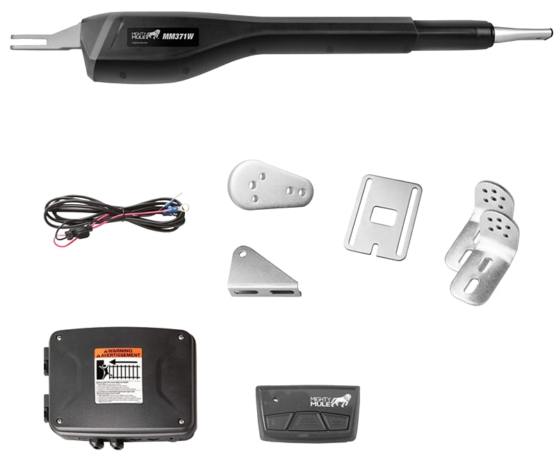 Mighty Mule MM371W Gate Opener, Battery, 16 ft Max Gate L