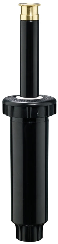 Orbit 54223 Spring Loaded Sprinkler with Brass Nozzle, 1/2 in Connection, 15 ft, Full-Circle, Brass