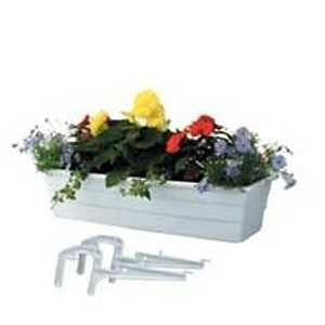 2800/6 WHITE 18IN PLANTER BALC