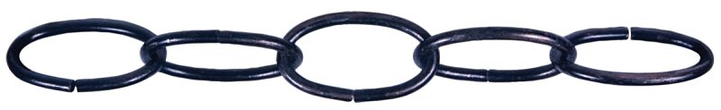Ben-Mor 51081 Decorative Chain, #10, 50 ft L, 45 lb Working Load, Oval Link