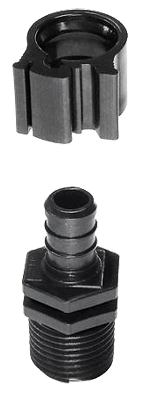 30842 PEX ADAPTER ML BLK 1/2IN