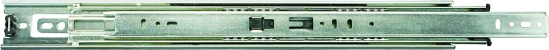 Knape & Vogt 8400P 14 Drawer Slide, 100 lb, 14 in L Rail, 1/2 in W Rail, Anochrome