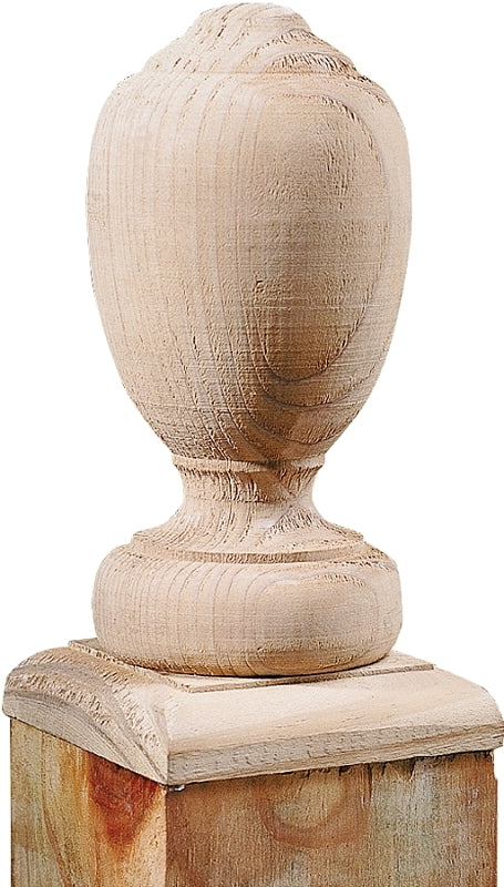 UFP 106090 Post Top, 6-1/2 in H, Traditional, Pine, White