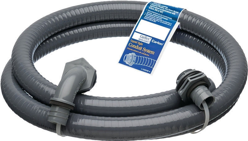 Carlon 150DRB Electrical Conduit, 1/2 in, 6 ft L, PVC