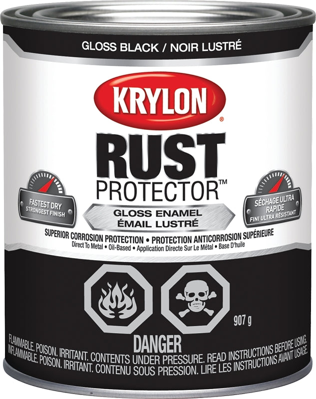 Rust Protector 69201 Oil-Based Enamel Paint, 946 ml, Gloss, 125 sq-ft Coverage, Liquid, 38 deg C Flash