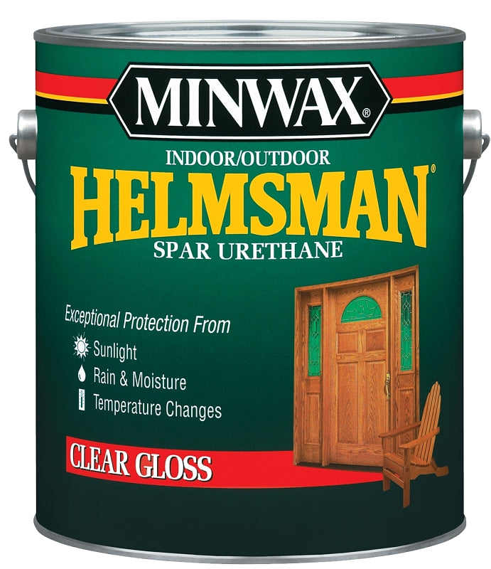 Minwax Helmsman 13200000 Spar Urethane Paint, High-Gloss, Liquid, 1 gal, Pail