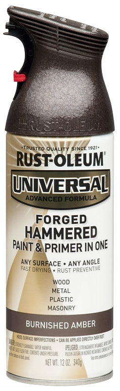 Rust-Oleum 271480 Enamel Spray Paint, Gloss, Burnished Amber, 12 oz, Can